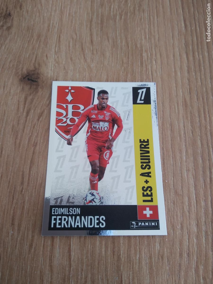 Cromos de F&uacute;tbol: 428 EDIMILSON FERNANDES STADE BRESTOIS CROMO FUTBOL PANINI LIGUE 1 FOOT 24-25 LIGA FRANCIA 2024-2025