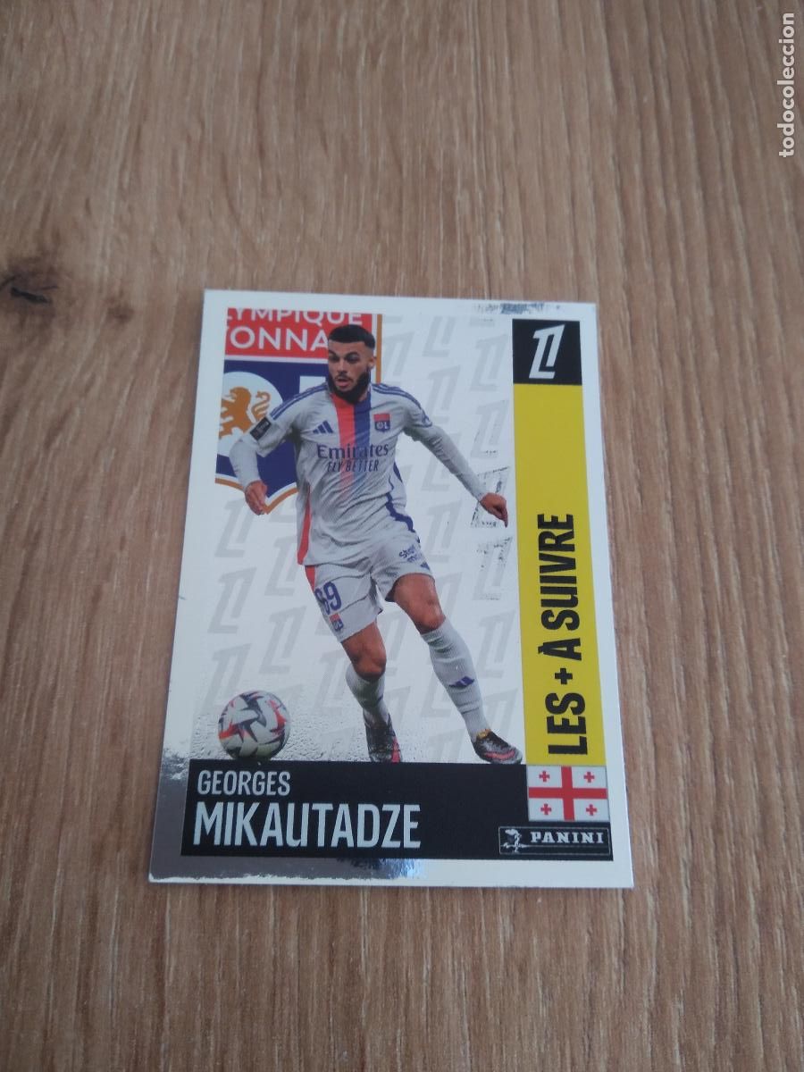 Cromos de F&uacute;tbol: 432 MIKAUTADZE OLYMPIQUE LYON CROMO FUTBOL PANINI LIGUE 1 FOOT 24-25 LIGA FRANCIA 2024-2025