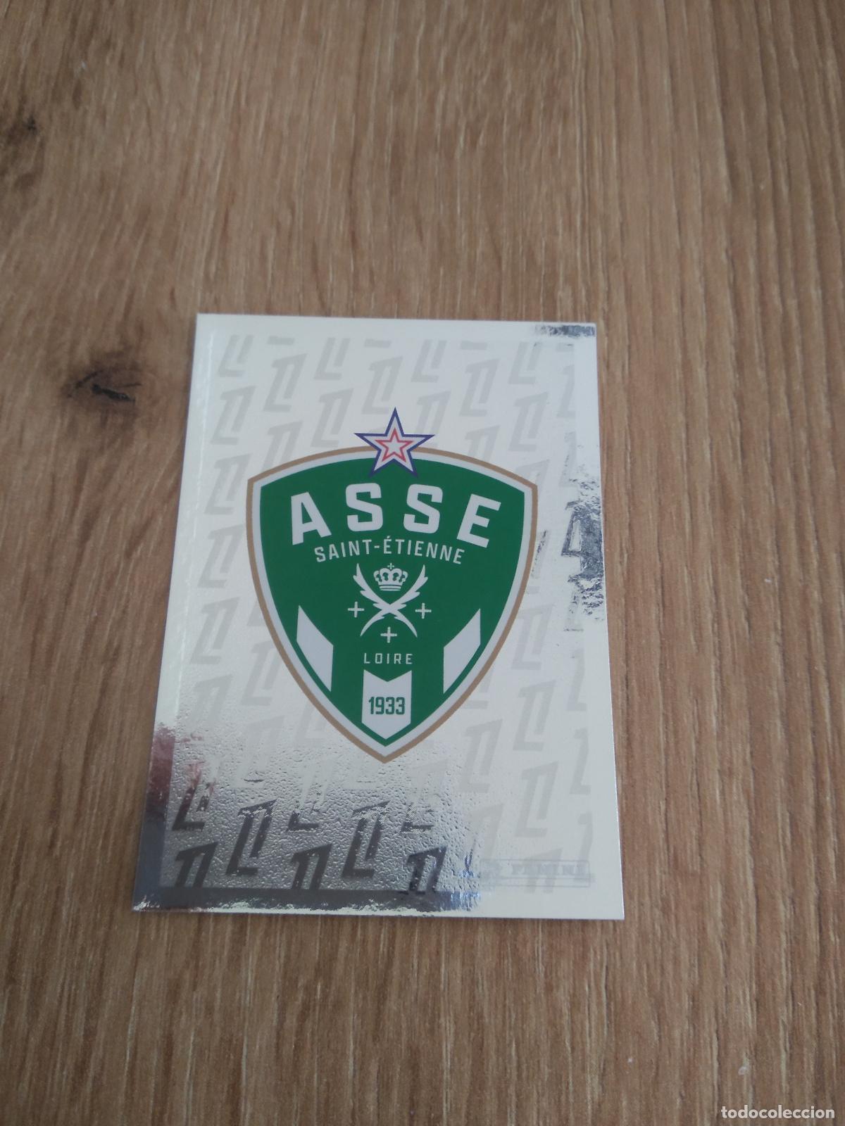 Cromos de F&uacute;tbol: 436 ESCUDO SAINT-ETIENNE CROMO FUTBOL PANINI LIGUE 1 FOOT 24-25 LIGA FRANCIA 2024-2025