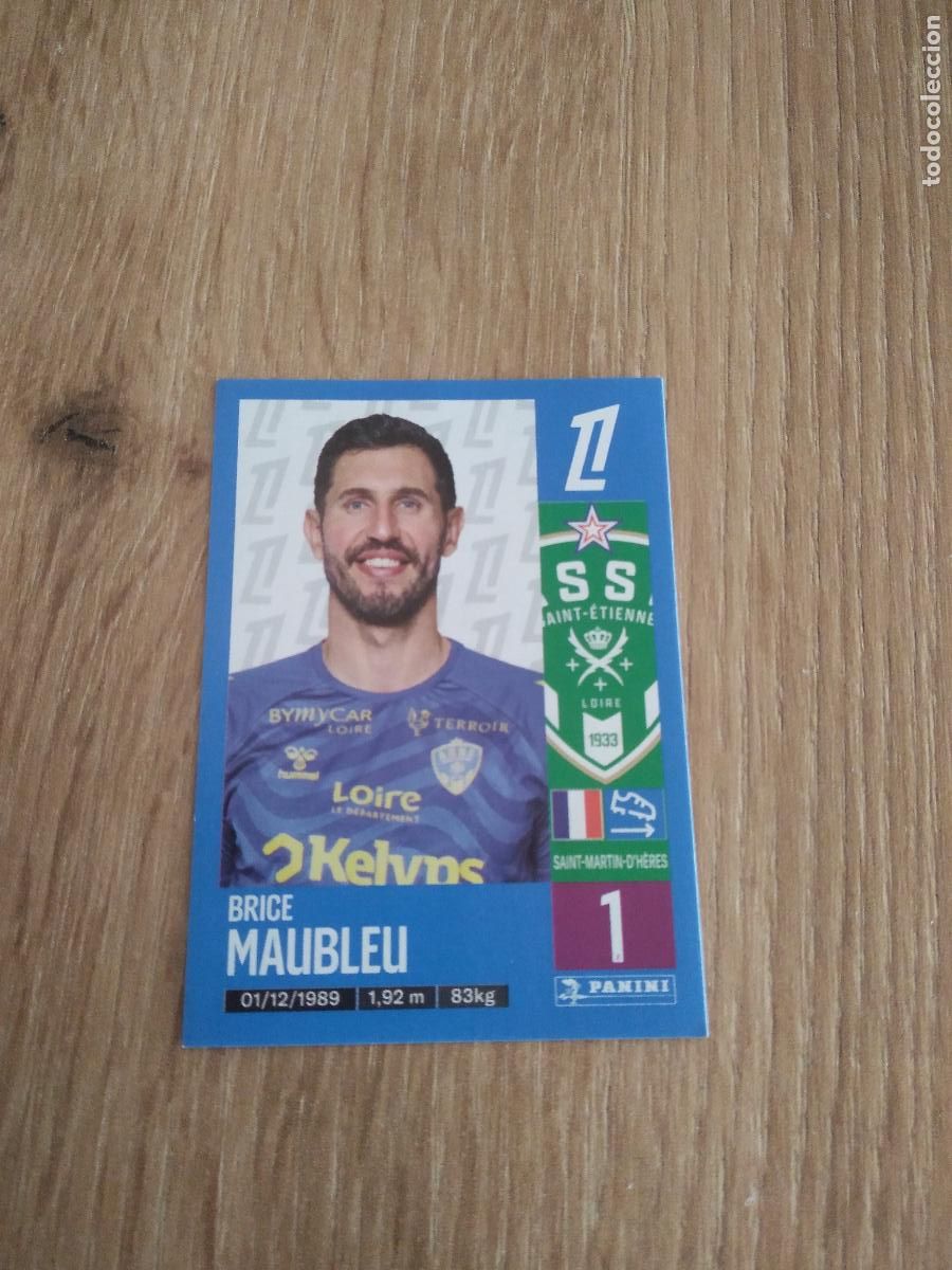 Cromos de F&uacute;tbol: 438 BRICE MAUBLEU SAINT-ETIENNE CROMO FUTBOL PANINI LIGUE 1 FOOT 24-25 LIGA FRANCIA 2024-2025