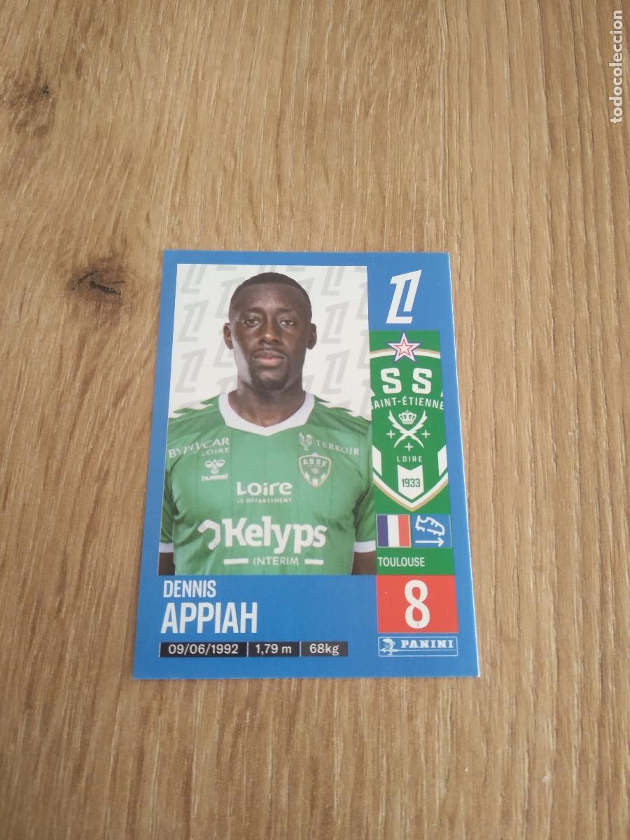 Cromos de F&uacute;tbol: 440 DENNIS APPIAH SAINT-ETIENNE CROMO FUTBOL PANINI LIGUE 1 FOOT 24-25 LIGA FRANCIA 2024-2025