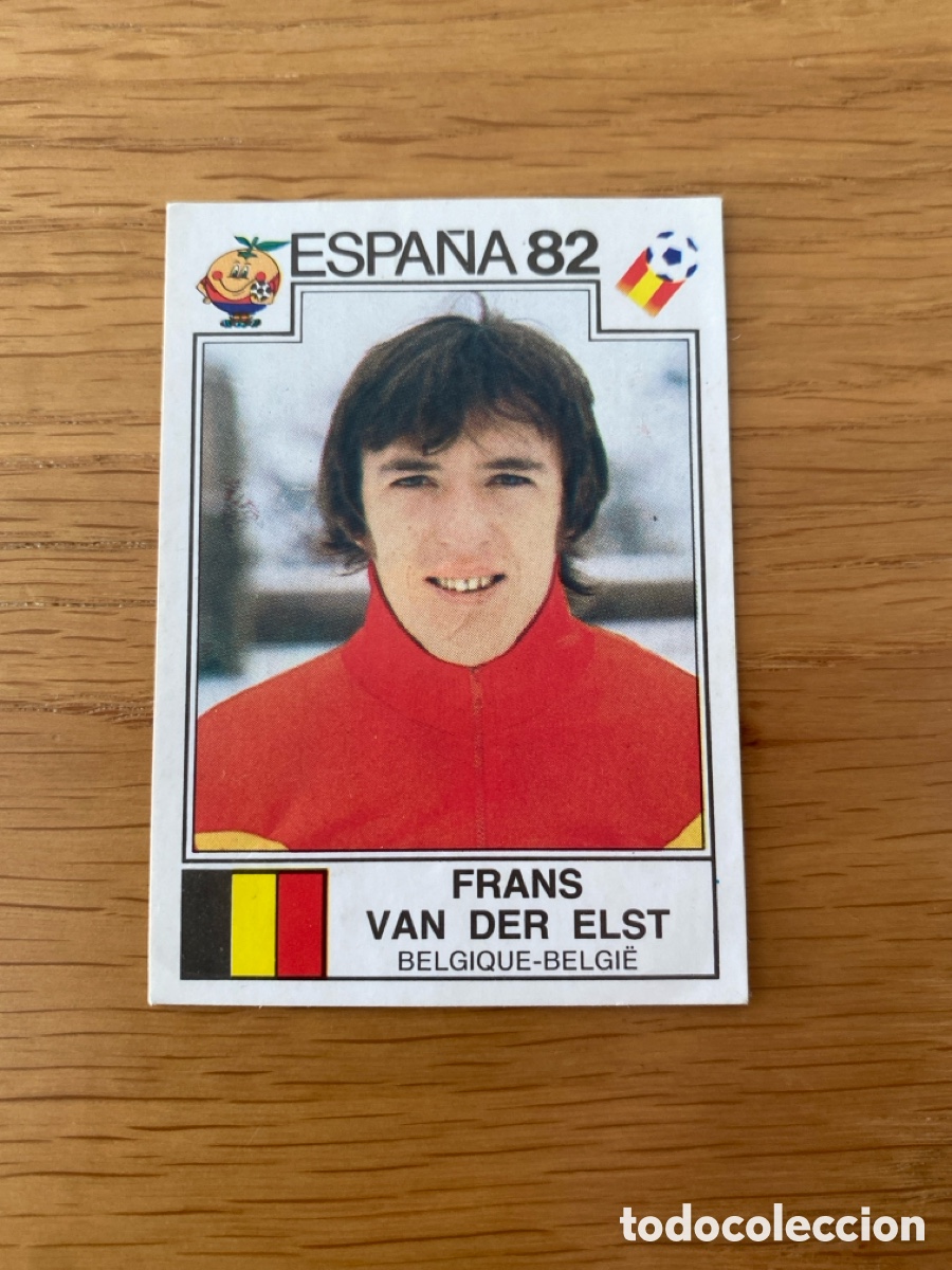 Cromos de F&uacute;tbol: Cromo panini mundial Espa&ntilde;a 82 n&uacute;mero 213 Van der Elst - Sticker album world cup Spain 1982 B&eacute;lgica