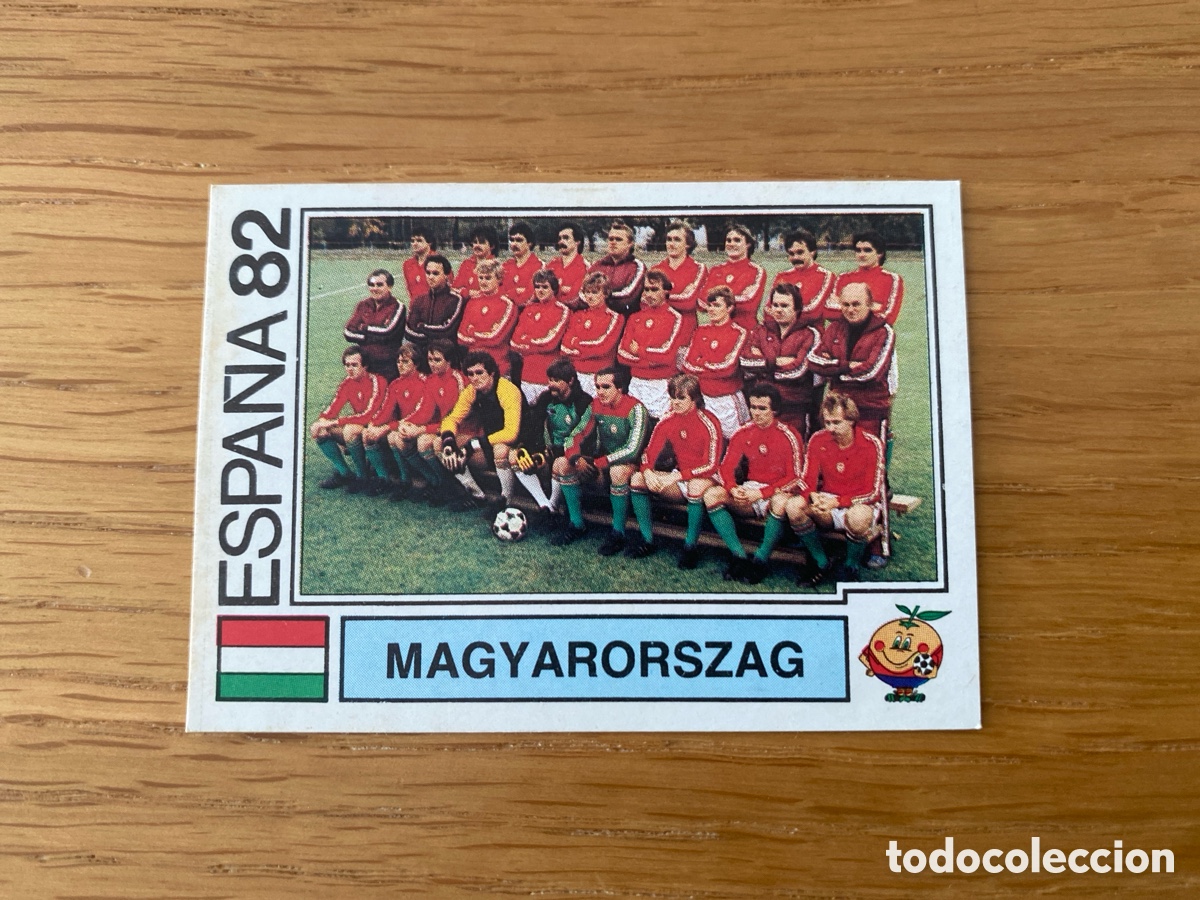 Cromos de F&uacute;tbol: Cromo panini mundial Espa&ntilde;a 82 n&uacute;mero 183 Hungr&iacute;a Team - Sticker album world cup Spain 1982 Hungary