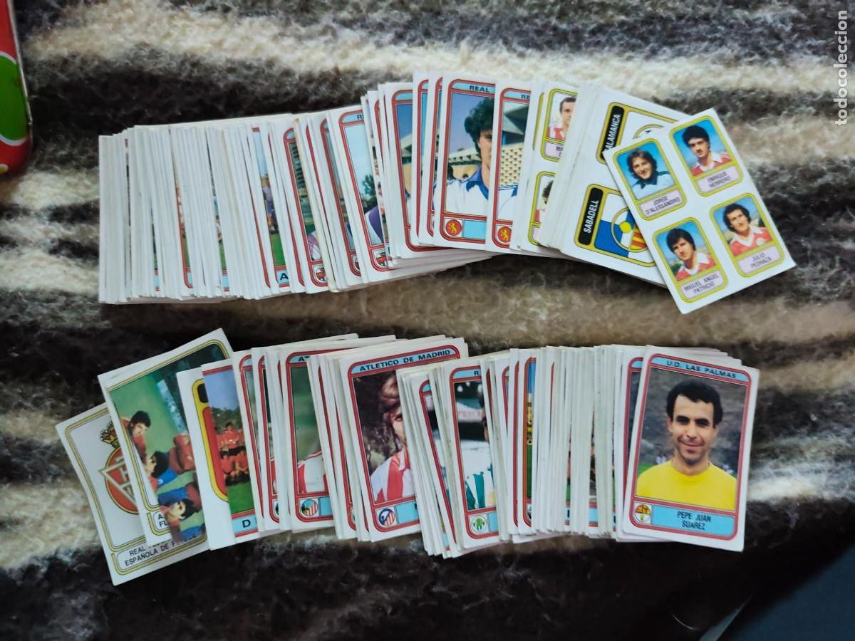 Cromos de F&uacute;tbol: Lote de m&aacute;s de 200 cromos f&uacute;tbol 82 liga 1982 / 1983 Panini. Sin pegar