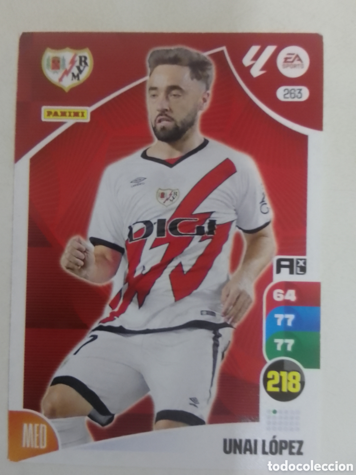 Cromos de F&uacute;tbol: Adrenalyn XL 2024-25 n&deg; 263 Unai L&oacute;pez &bull; Rayo Vallecano.