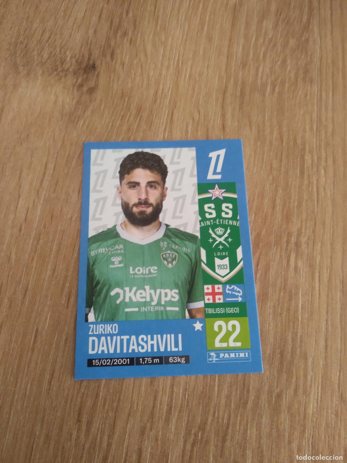 Cromos de F&uacute;tbol: 456 ZURIKO DAVITASHVILI SAINT-ETIENNE CROMO FUTBOL PANINI LIGUE 1 FOOT 24-25 LIGA FRANCIA 2024-2025