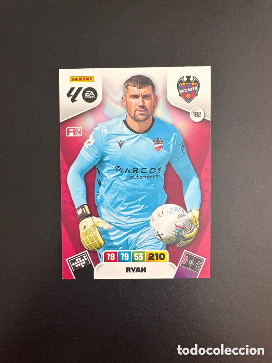 Cromos de F&uacute;tbol: RYAN LEVANTE N&Uacute;MERO 182 ADRENALYN 2025 2026