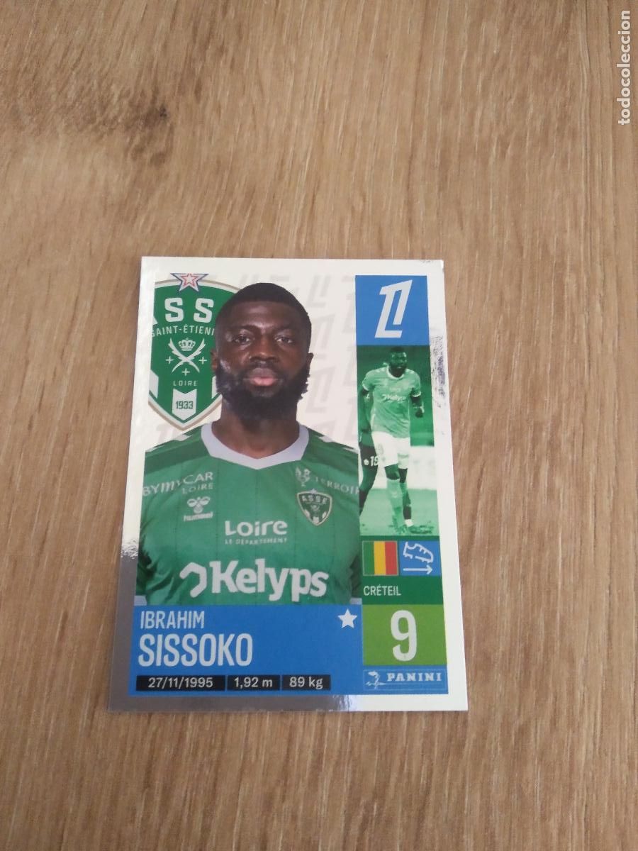 Cromos de F&uacute;tbol: 458 IBRAHIM SISSOKO SAINT-ETIENNE CROMO FUTBOL PANINI LIGUE 1 FOOT 24-25 LIGA FRANCIA 2024-2025