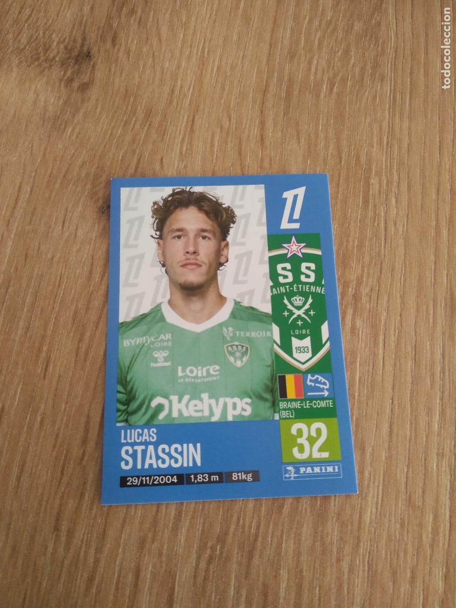 Cromos de Futebol: 459 LUCAS STASSIN SAINT-ETIENNE CROMO FUTBOL PANINI LIGUE 1 FOOT 24-25 LIGA FRANCIA 2024-2025