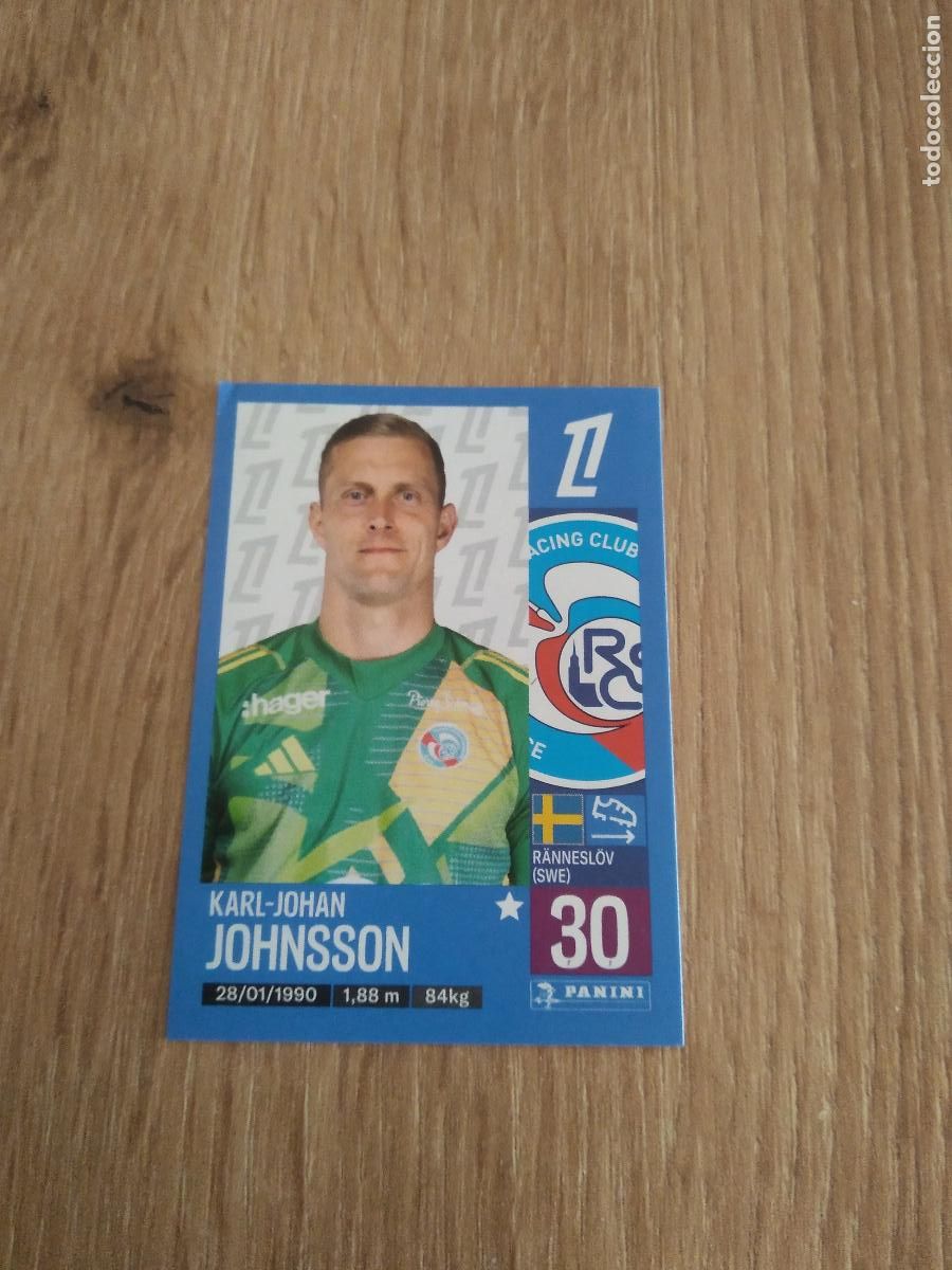 Cromos de Futebol: 462 KARL-JOHAN JOHNSSON STRASBOURG CROMO FUTBOL PANINI LIGUE 1 FOOT 24-25 LIGA FRANCIA 2024-2025