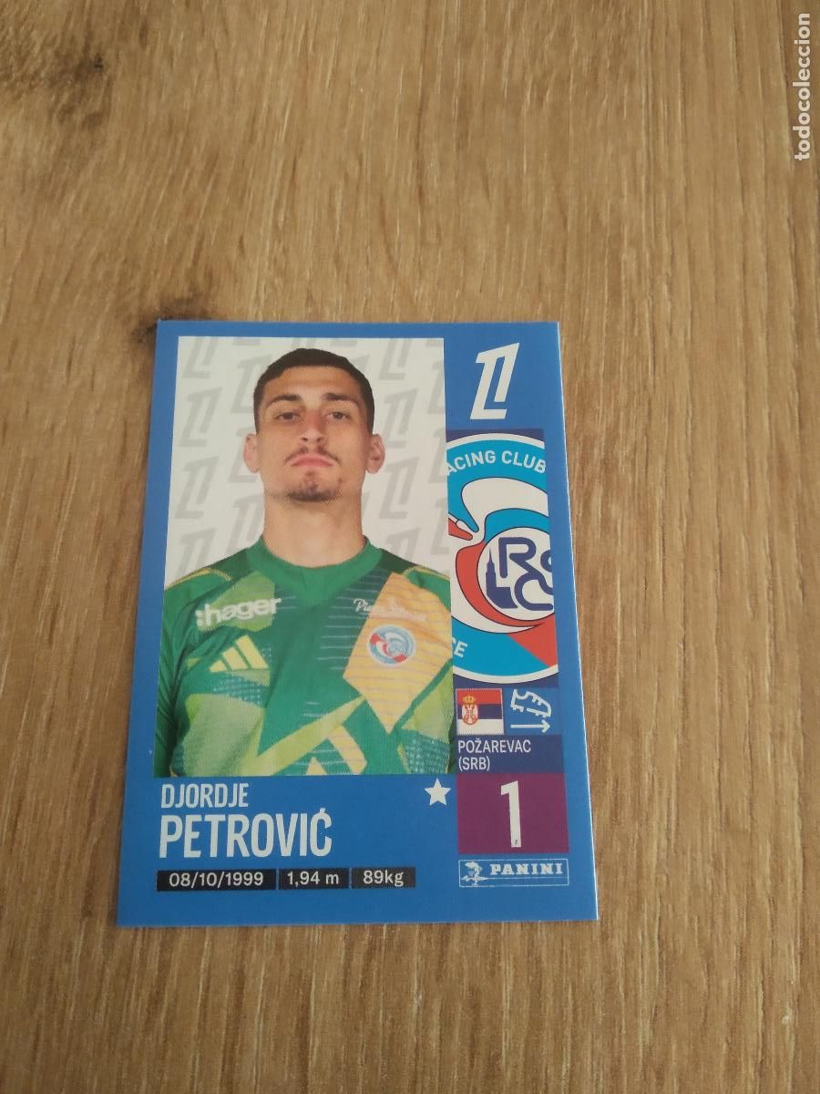 Cromos de Futebol: 463 DJORDJE PETROVIC STRASBOURG CROMO FUTBOL PANINI LIGUE 1 FOOT 24-25 LIGA FRANCIA 2024-2025