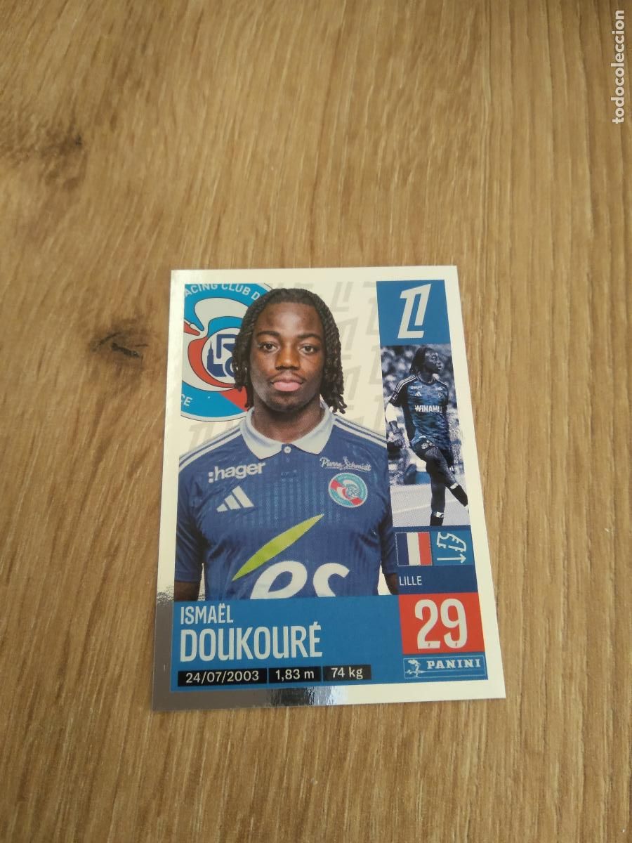 Cromos de F&uacute;tbol: 466 DOUKOURE STRASBOURG CROMO FUTBOL PANINI LIGUE 1 FOOT 24-25 LIGA FRANCIA 2024-2025
