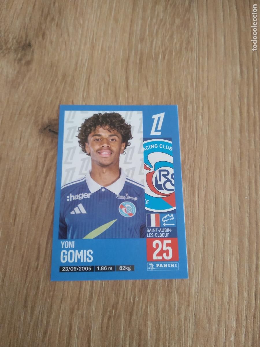 Cromos de F&uacute;tbol: 467 YONI GOMIS STRASBOURG CROMO FUTBOL PANINI LIGUE 1 FOOT 24-25 LIGA FRANCIA 2024-2025