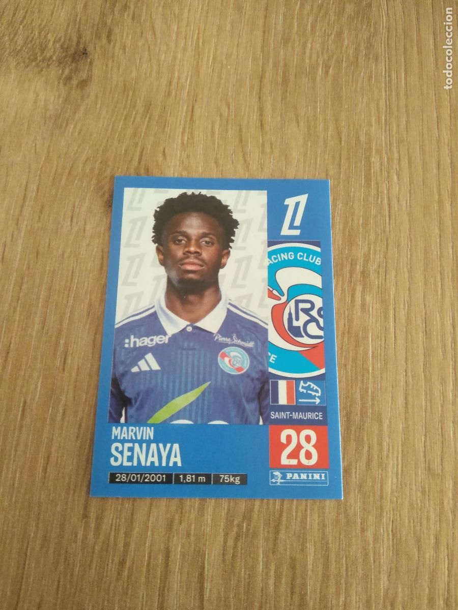 Cromos de Futebol: 469 MARVIN SENAYA STRASBOURG CROMO FUTBOL PANINI LIGUE 1 FOOT 24-25 LIGA FRANCIA 2024-2025