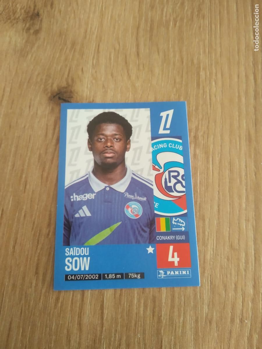Cromos de Futebol: 470 SAIDOU SOW STRASBOURG CROMO FUTBOL PANINI LIGUE 1 FOOT 24-25 LIGA FRANCIA 2024-2025