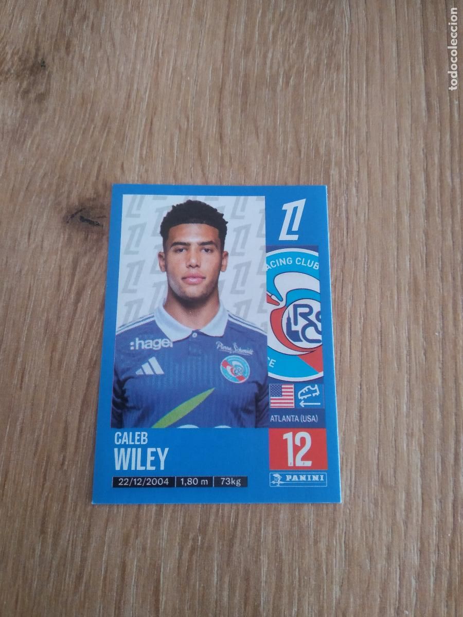 Football Stickers: 472 CALEB WILEY STRASBOURG CROMO FUTBOL PANINI LIGUE 1 FOOT 24-25 LIGA FRANCIA 2024-2025