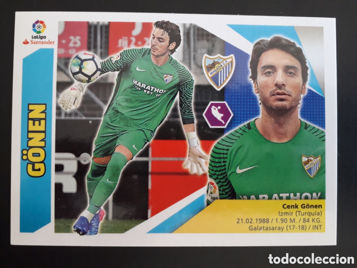 Cromos de F&uacute;tbol: G&Ouml;NEN, M&Aacute;LAGA N&deg; 2 ED ESTE 2017 2018 17 18 SIN PEGAR PEDIDO M&Iacute;NIMO 3&euro;