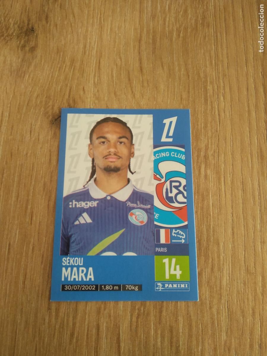 Football Stickers: 483 SEKOU MARA STRASBOURG CROMO FUTBOL PANINI LIGUE 1 FOOT 24-25 LIGA FRANCIA 2024-2025