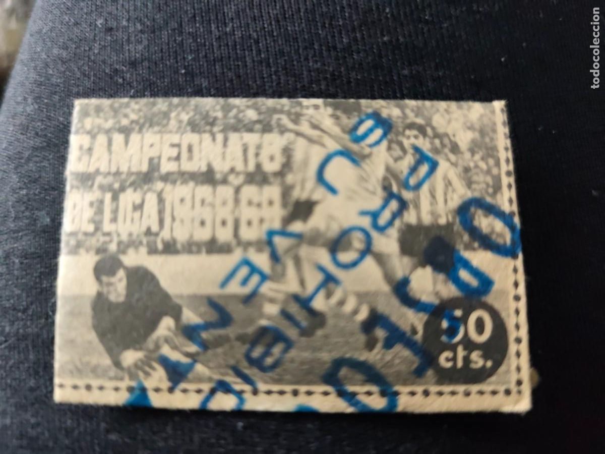 Cromos de f&uacute;tbol: Sobre sin abrir campeonato liga 1968 68 69. Disgra Fher