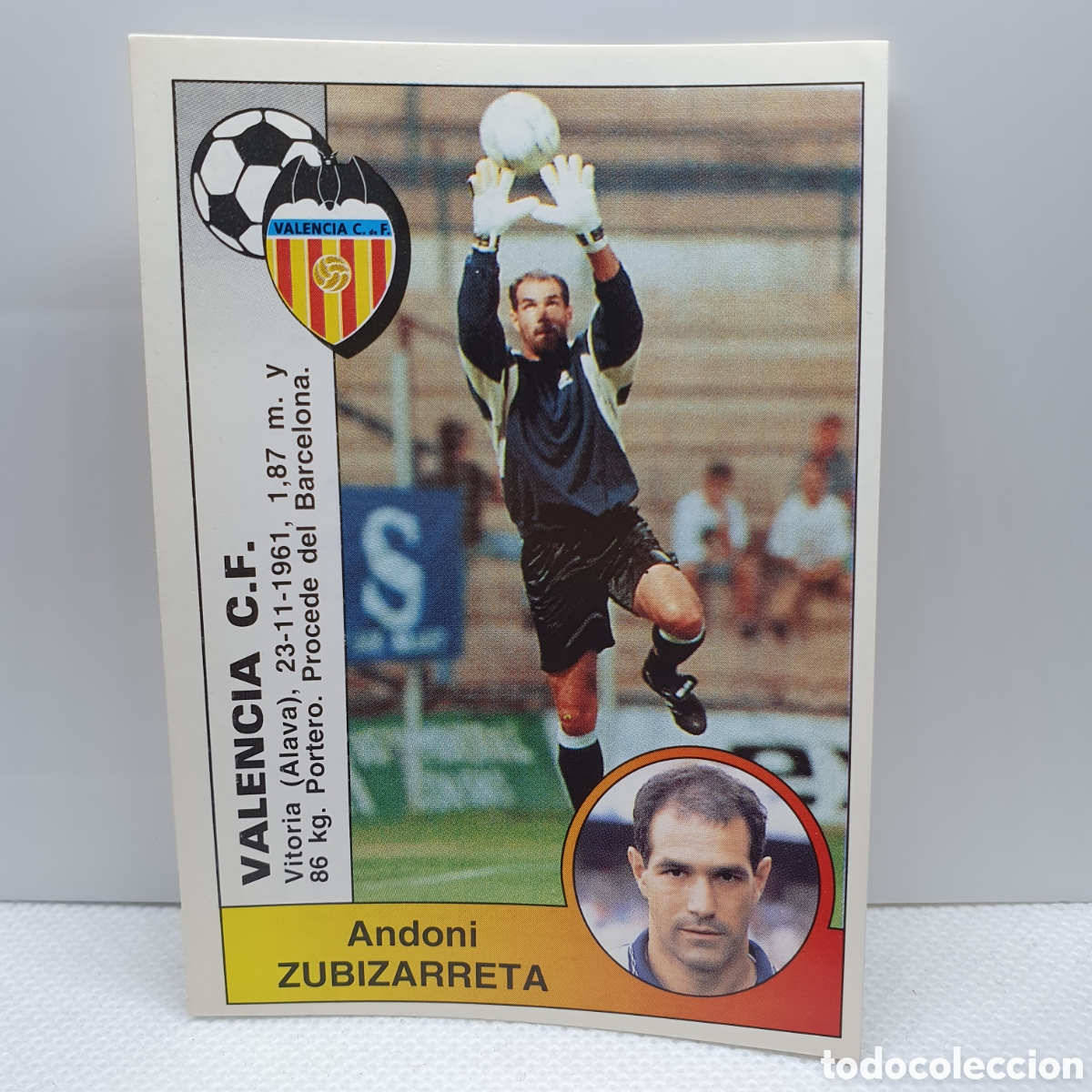 Cromos de F&uacute;tbol: ⚽️ CROMO DE FUTBOL ZUBIZARRETA VALENCIA LIGA 94-95 BAR&Ccedil;A PANINI ALBUM - ESTAMPAS ADHESIVAS - CARTAS