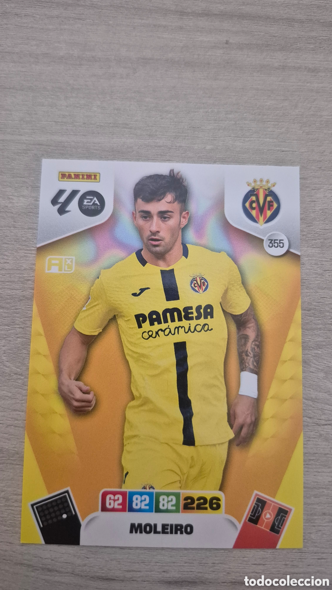 Cromos de F&uacute;tbol: N&deg;355 Villarreal Moleiro Adrenalyn 25/26