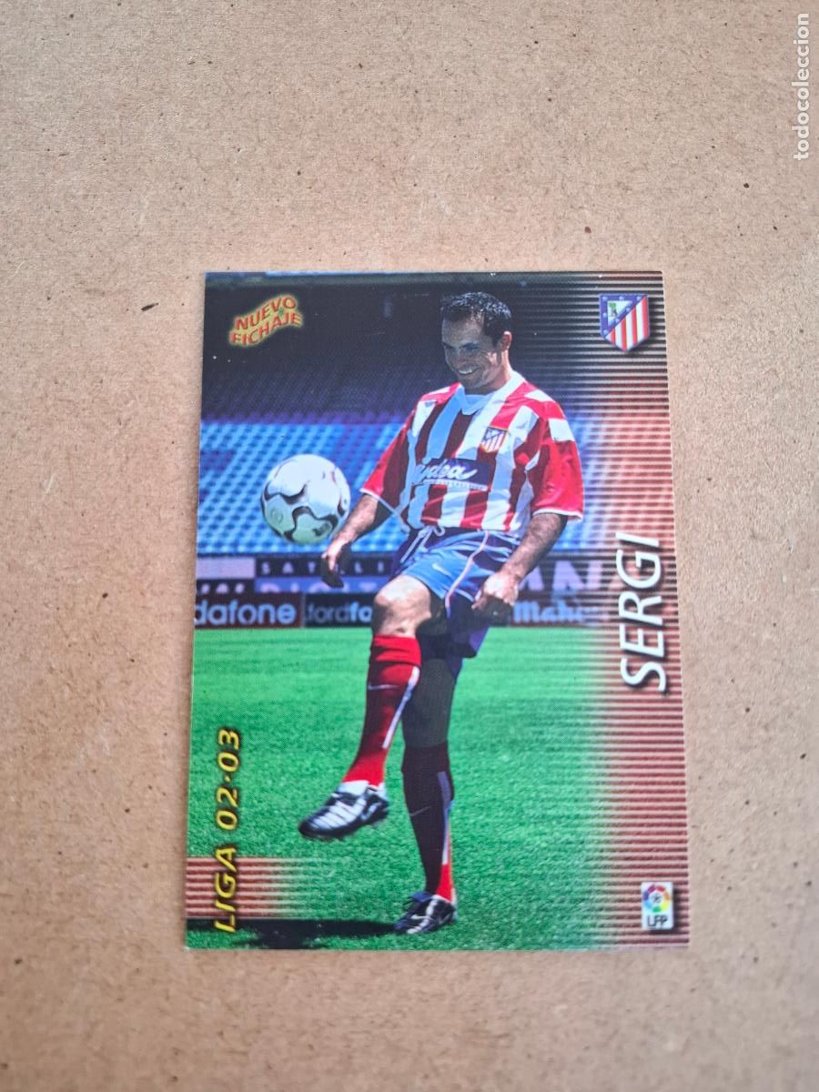 Football Stickers: MEGAFICHAS 2002 2003 02 03 - PANINI - 387 SERGI ( MEGACRACKS ) - AT. MADRID