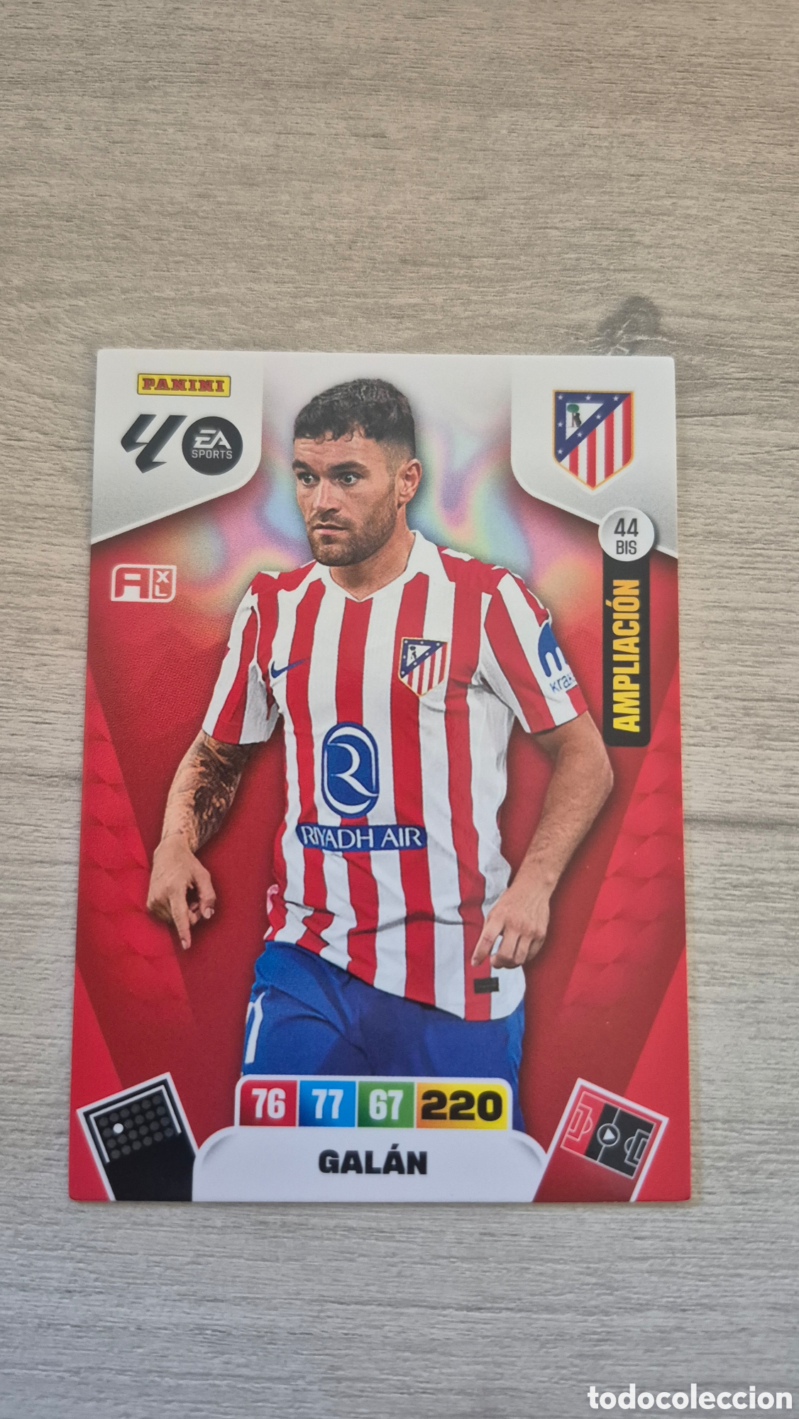 Fu&szlig;ball-Sticker: N&deg;44Bis Atl&eacute;tico de Madrid Galan Adrenalyn 25/26