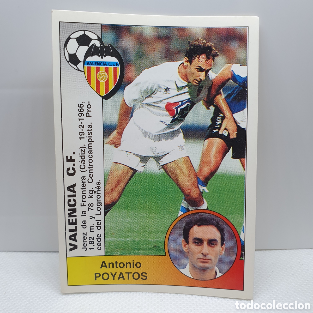 Football Stickers: ⚽️ CROMO DE FUTBOL POYATOS VALENCIA LIGA 94-95 BAR&Ccedil;A PANINI ALBUM - ESTAMPAS ADHESIVAS - CARTAS