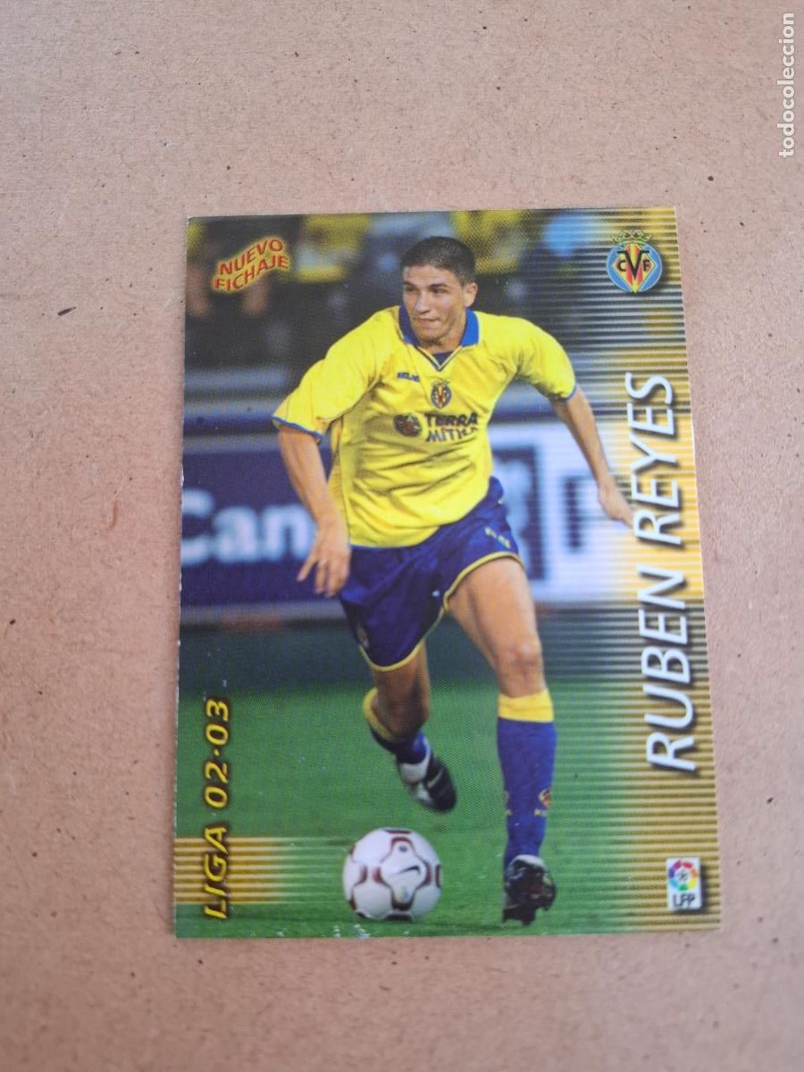 Cromos de Futebol: MEGAFICHAS 2002 2003 02 03 - PANINI - 393 RUB&Eacute;N REYES ( NUEVO FICHAJE ) - VILLARREAL CF.