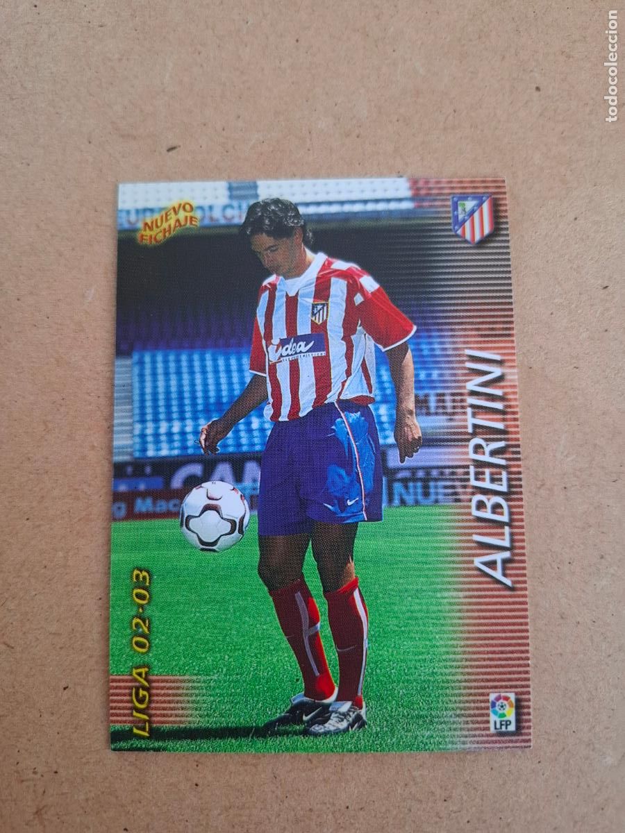 Cromos de F&uacute;tbol: MEGAFICHAS 2002 2003 02 03 - PANINI - 394 ALBERTINI ( MEGACRACKS ) - AT. MADRID
