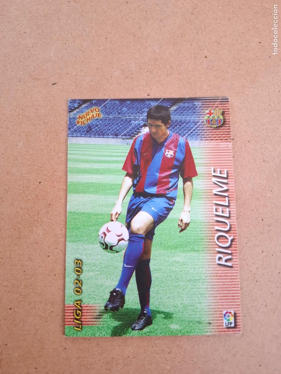 Cromos de F&uacute;tbol: MEGAFICHAS 2002 2003 02 03 - PANINI - 395 RIQUELME ( MEGACRACKS ) - FC. BARCELONA