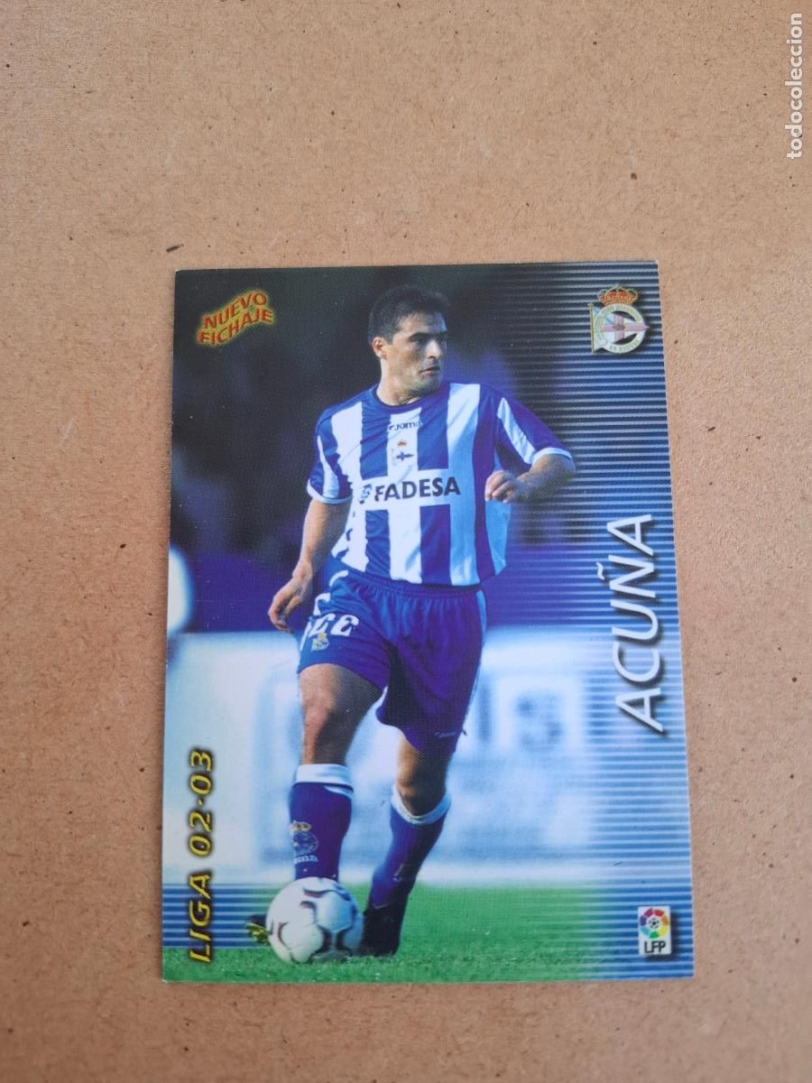 Cromos de F&uacute;tbol: MEGAFICHAS 2002 2003 02 03 - PANINI - 396 ACU&Ntilde;A ( NUEVO FICHAJE ) - R.C. DEPORTIVO