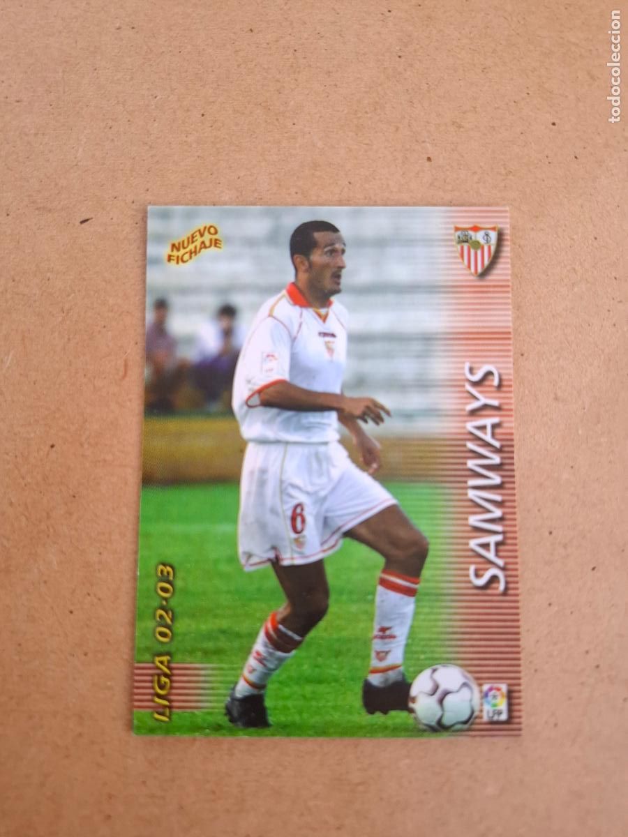 Football Stickers: MEGAFICHAS 2002 2003 02 03 - PANINI - 399 SANWAYS ( NUEVO FICHAJE ) - SEVILLA FC.