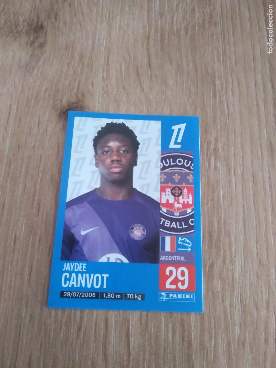 Cromos de F&uacute;tbol: 495 JAYDEE CANVOT TOULOUSE CROMO FUTBOL PANINI LIGUE 1 FOOT 24-25 LIGA FRANCIA 2024-2025
