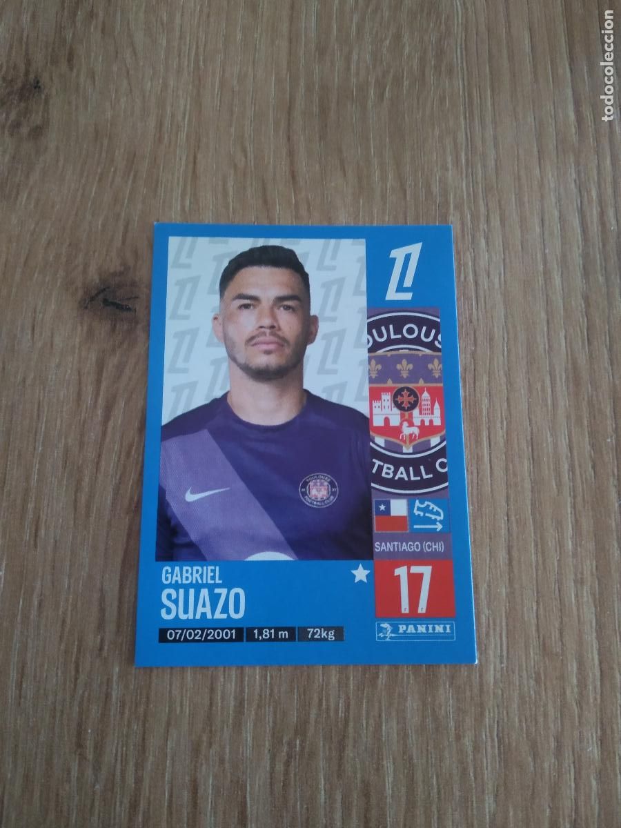 Fu&szlig;ball-Sticker: 501 GABRIEL SUAZO TOULOUSE CROMO FUTBOL PANINI LIGUE 1 FOOT 24-25 LIGA FRANCIA 2024-2025