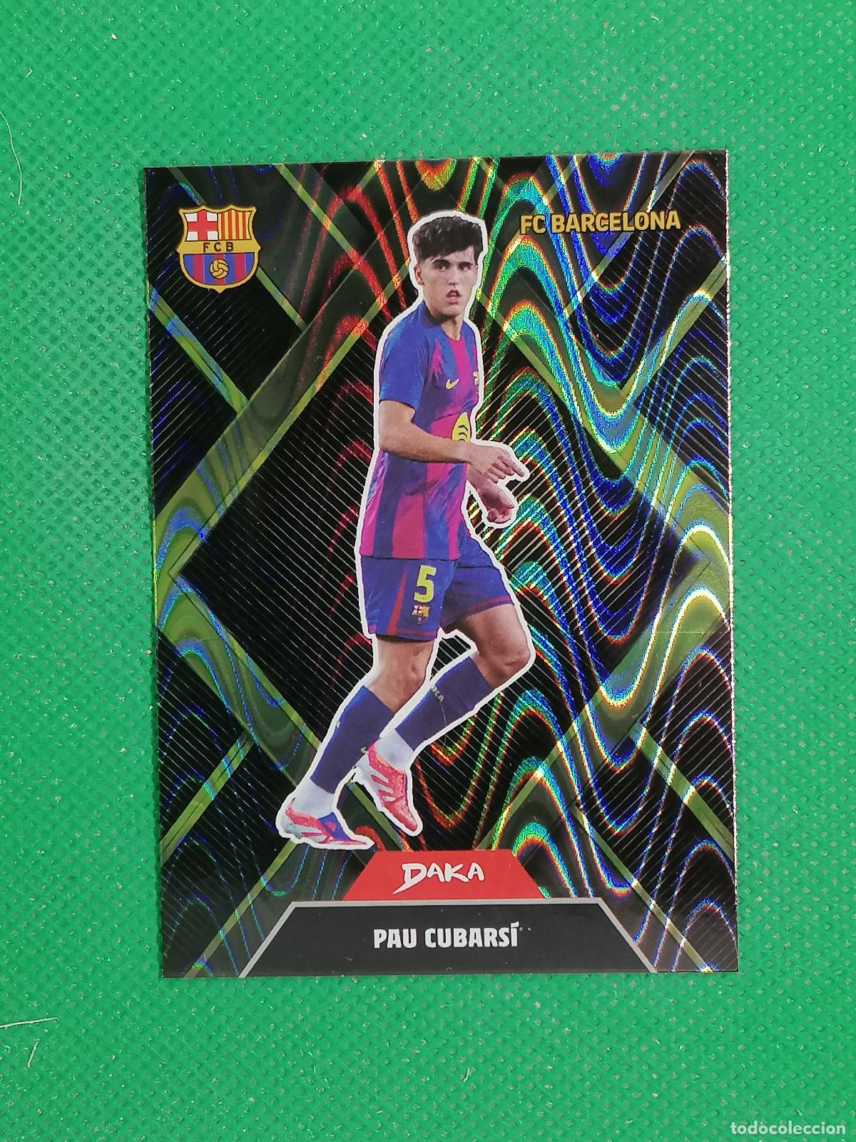 Fu&szlig;ball-Sticker: SR-19 PAU CUBARSI SHARP RHOMBUS NUMERADA /199 WAVE ⚽ DAKA TOP AUDIENCE BARCELONA 2025 2026 25 26 ⚽