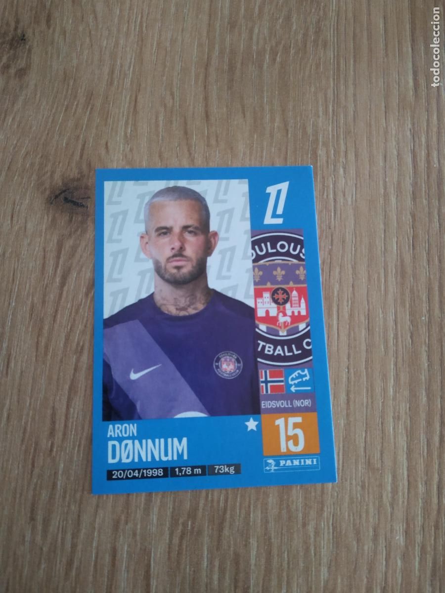 Fu&szlig;ball-Sticker: 502 ARON DONNUM TOULOUSE CROMO FUTBOL PANINI LIGUE 1 FOOT 24-25 LIGA FRANCIA 2024-2025