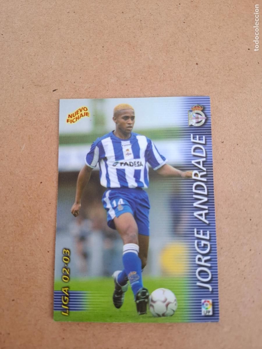 Fu&szlig;ball-Sticker: MEGAFICHAS 2002 2003 02 03 - PANINI - 402 ANDRADE ( NUEVO FICHAJE ) - R.C. DEPORTIVO