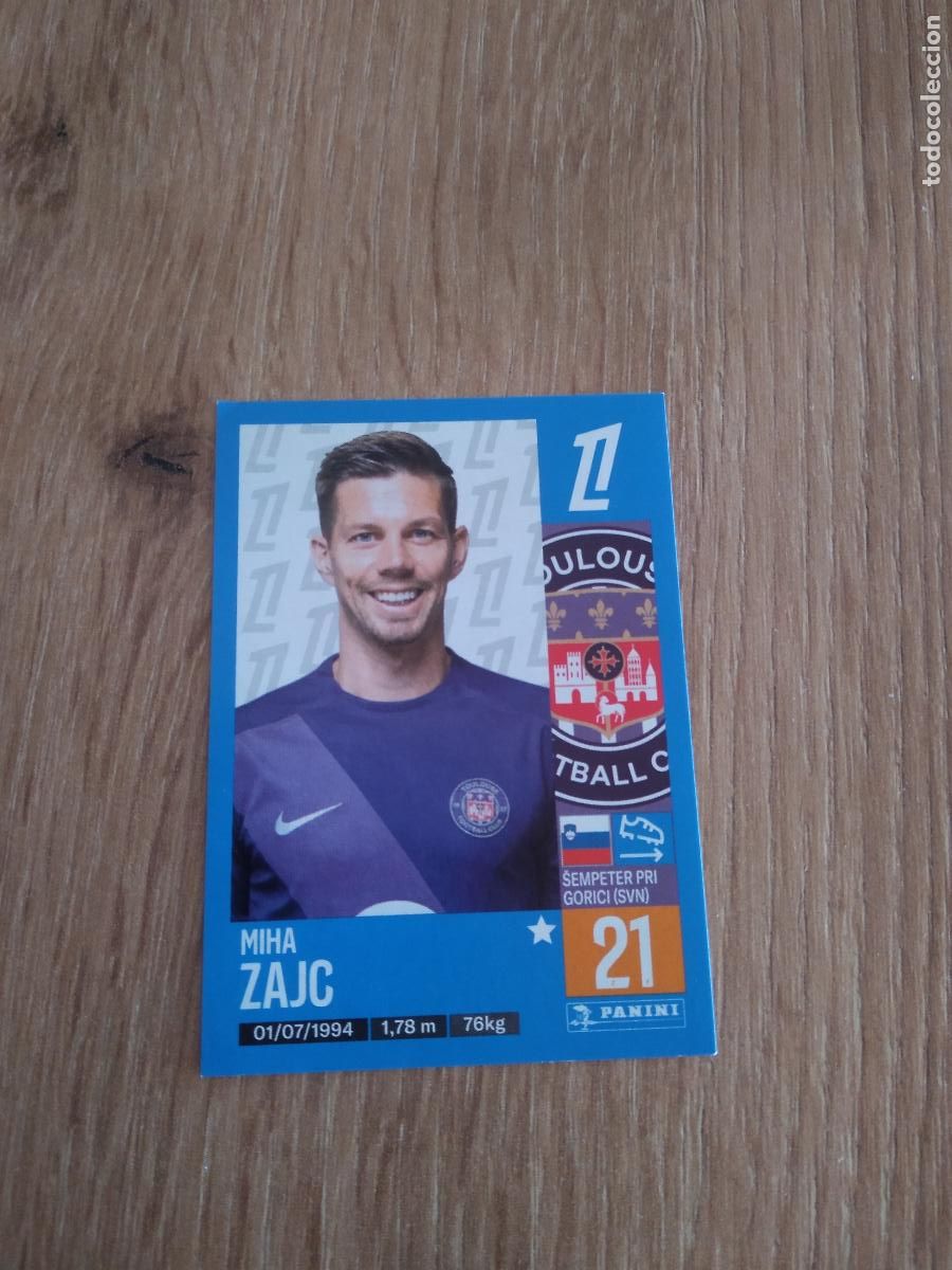 Cromos de Futebol: 507 MIHA ZAJC TOULOUSE CROMO FUTBOL PANINI LIGUE 1 FOOT 24-25 LIGA FRANCIA 2024-2025