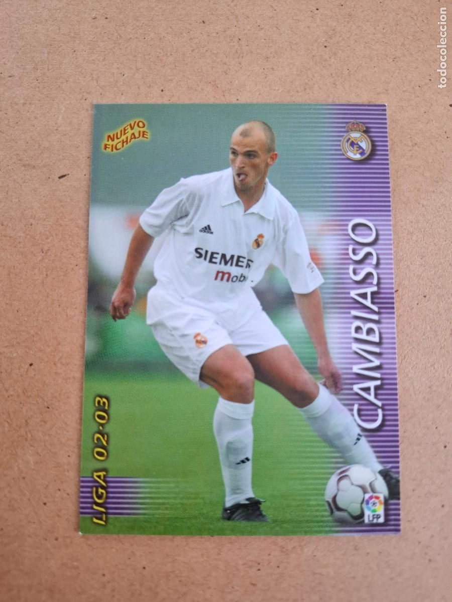 Cromos de F&uacute;tbol: MEGAFICHAS 2002 2003 02 03 - PANINI - 406 CAMBIASSO ( MEGACRACKS ) - REAL MADRID