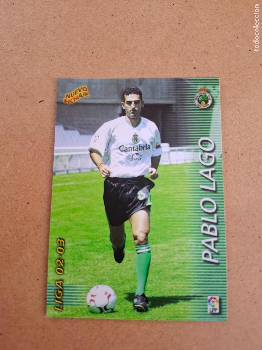 Cromos de F&uacute;tbol: MEGAFICHAS 2002 2003 02 03 - PANINI - 407 PABLO LAGO ( MEGACRACKS ) - R. RACING C.