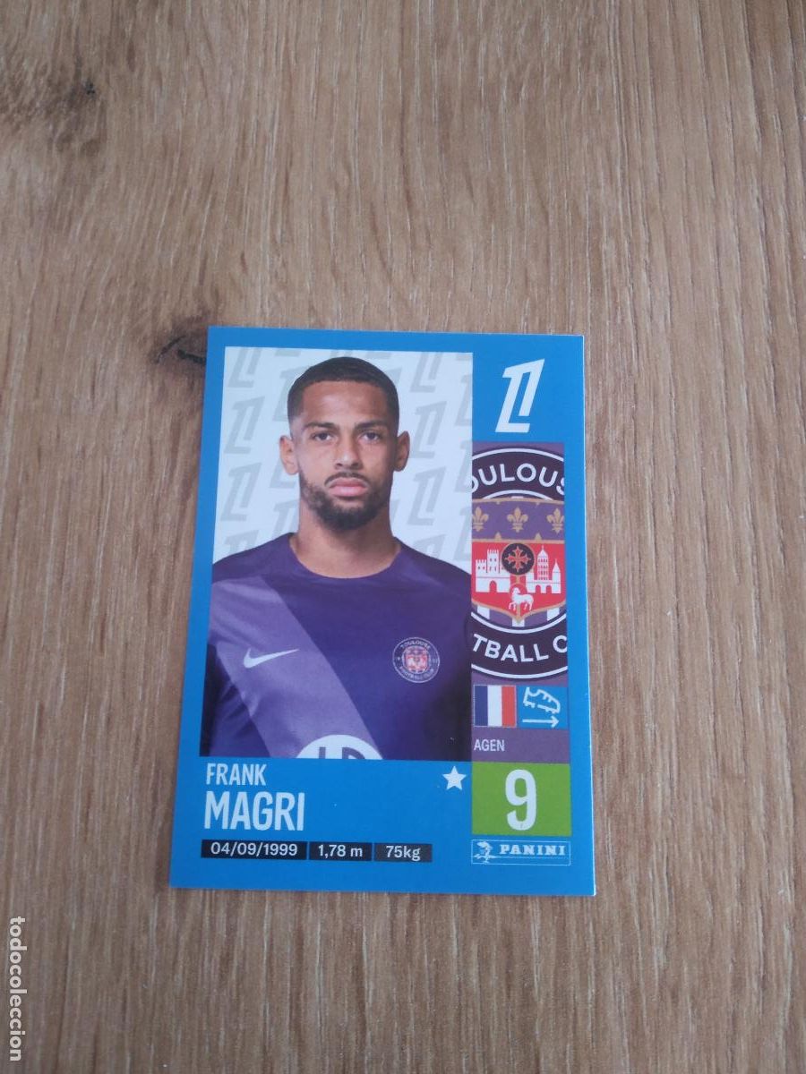 Cromos de F&uacute;tbol: 514 FRANK MAGRI TOULOUSE CROMO FUTBOL PANINI LIGUE 1 FOOT 24-25 LIGA FRANCIA 2024-2025