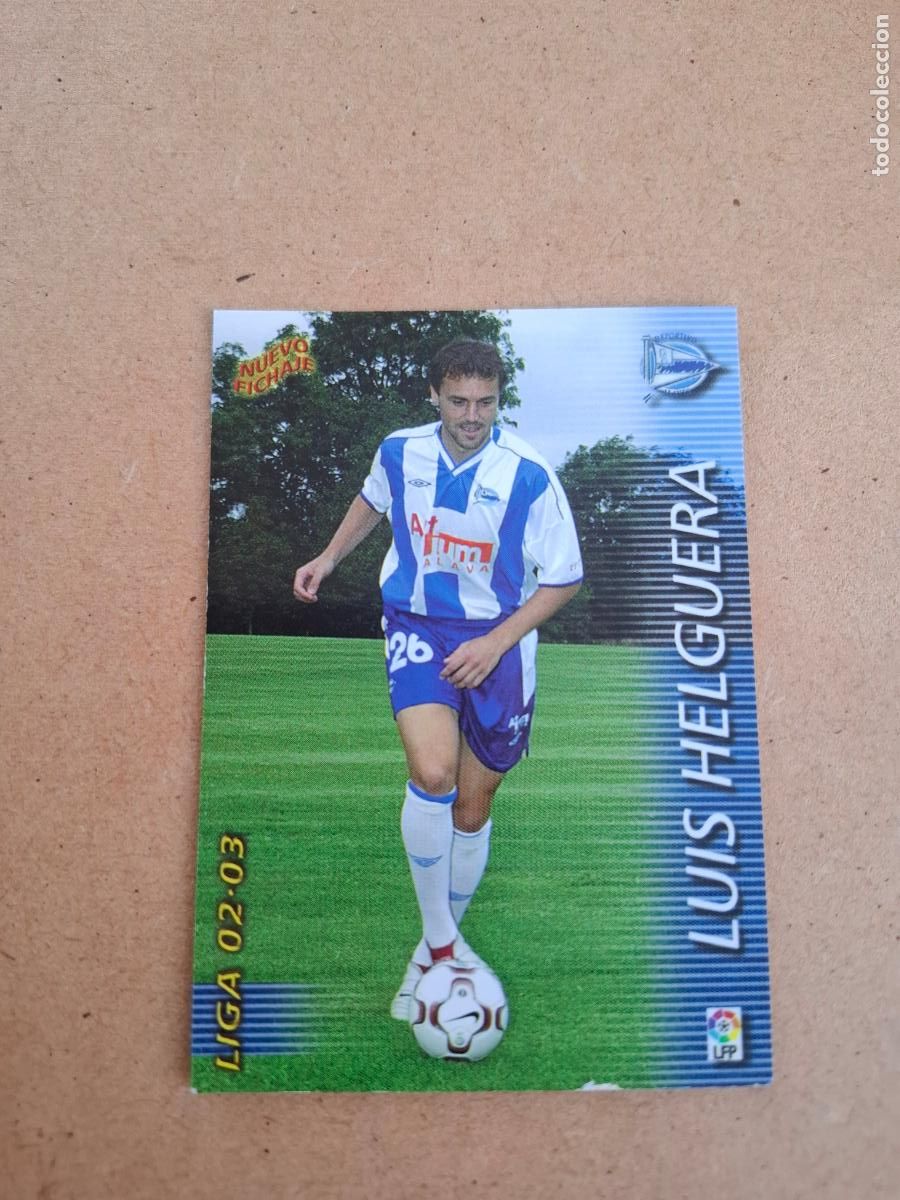 Cromos de F&uacute;tbol: MEGAFICHAS 2002 2003 02 03 - PANINI - 410 LUIS HELGUERA ( MEGACRACKS ) - D. ALAV&Eacute;S