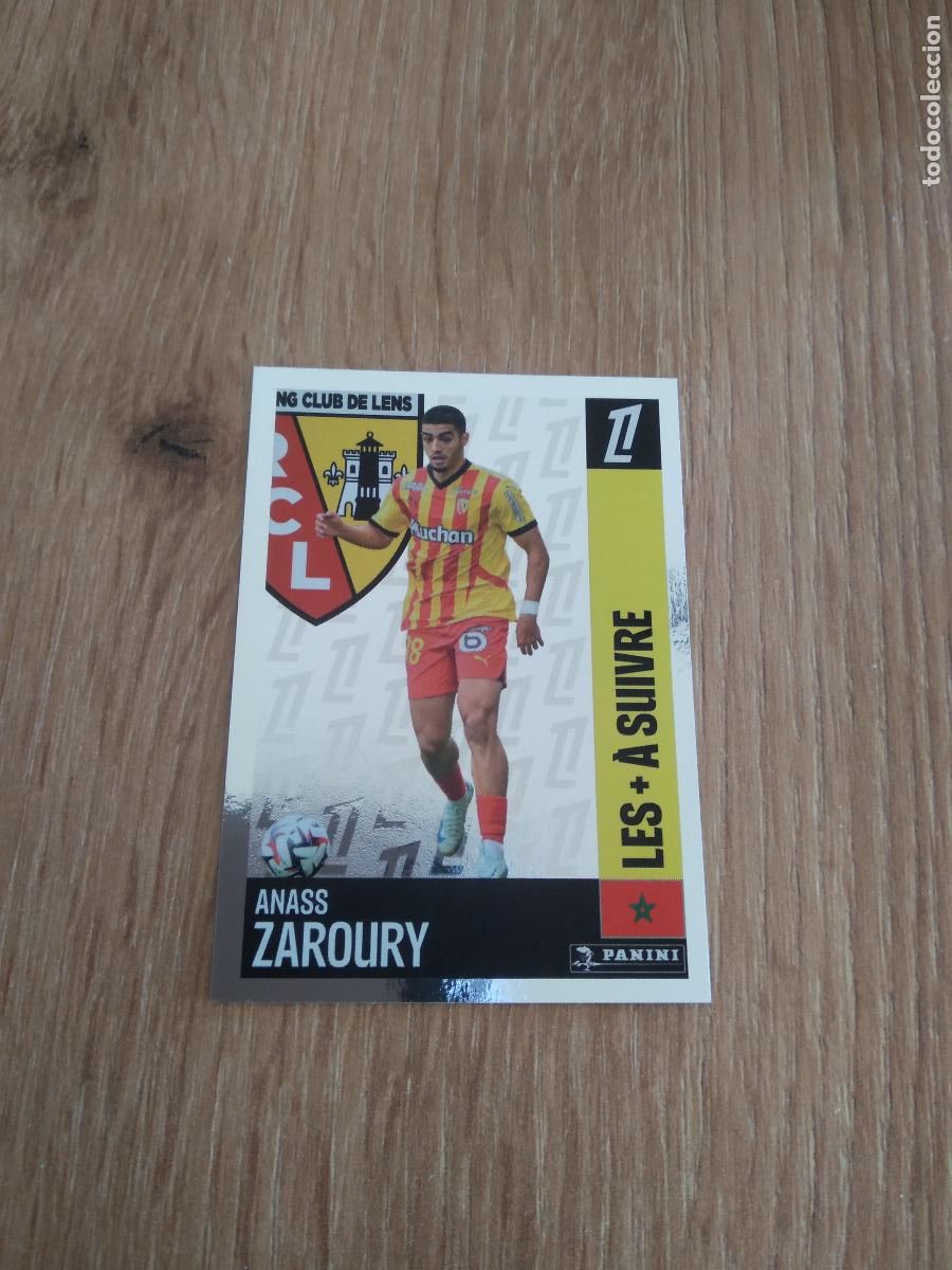 Cromos de F&uacute;tbol: 523 ANASS ZAROURY LENS CROMO FUTBOL PANINI LIGUE 1 FOOT 24-25 LIGA FRANCIA 2024-2025