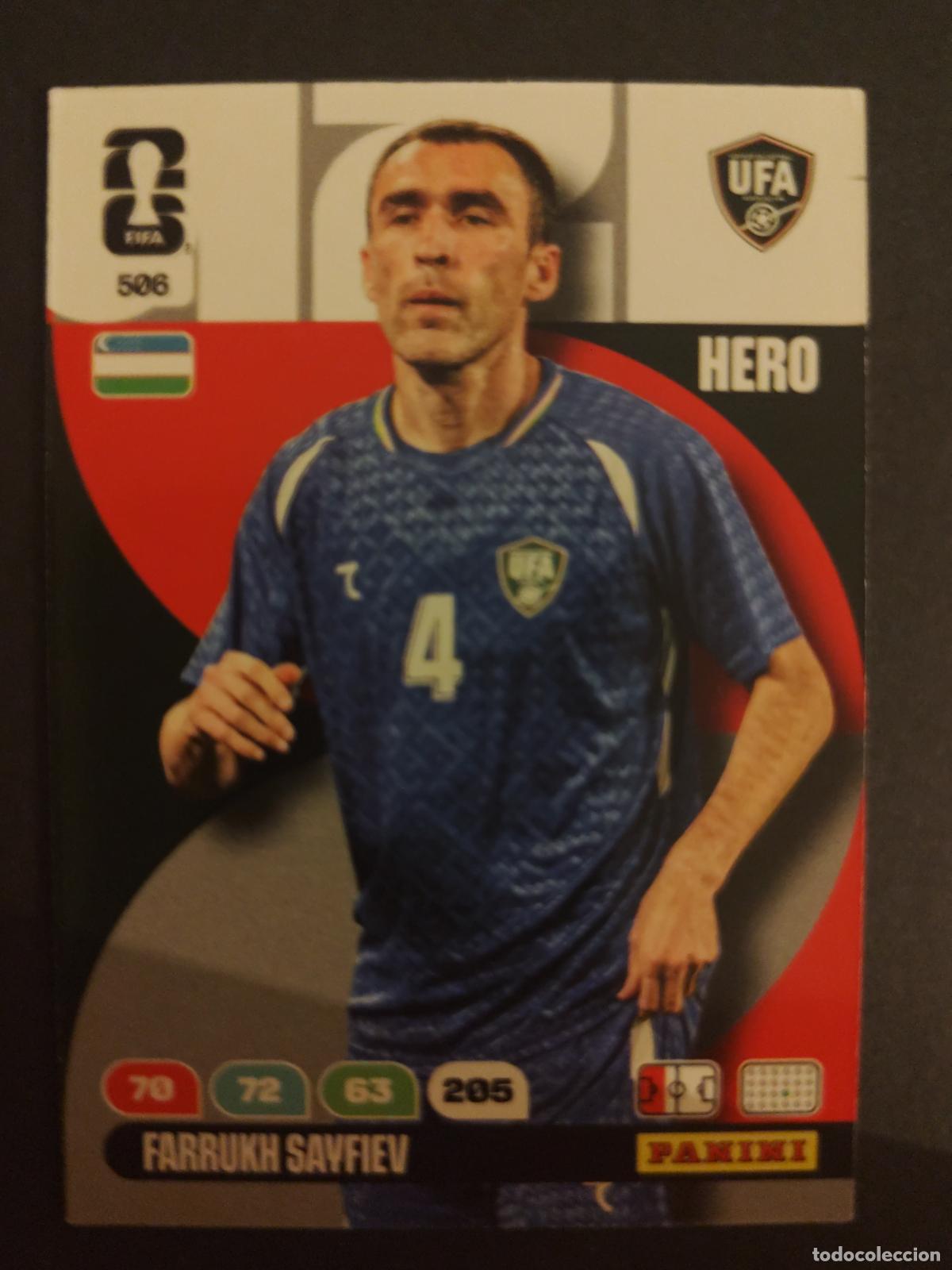 Fu&szlig;ball-Sticker: 506 FARRUKH SAYFIEV UZBEKIST&Aacute;N ADRENALYN MUNDIAL FIFA WORLD CUP 2026 PANINI
