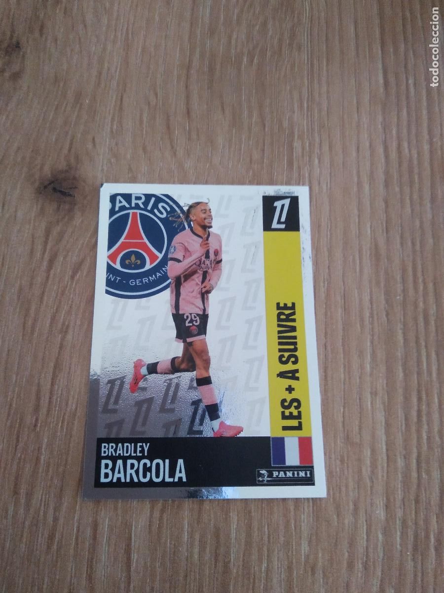 Cromos de F&uacute;tbol: 529 BARCOLA PARIS SAINT GERMAIN CROMO FUTBOL PANINI LIGUE 1 FOOT 24-25 LIGA FRANCIA 2024-2025