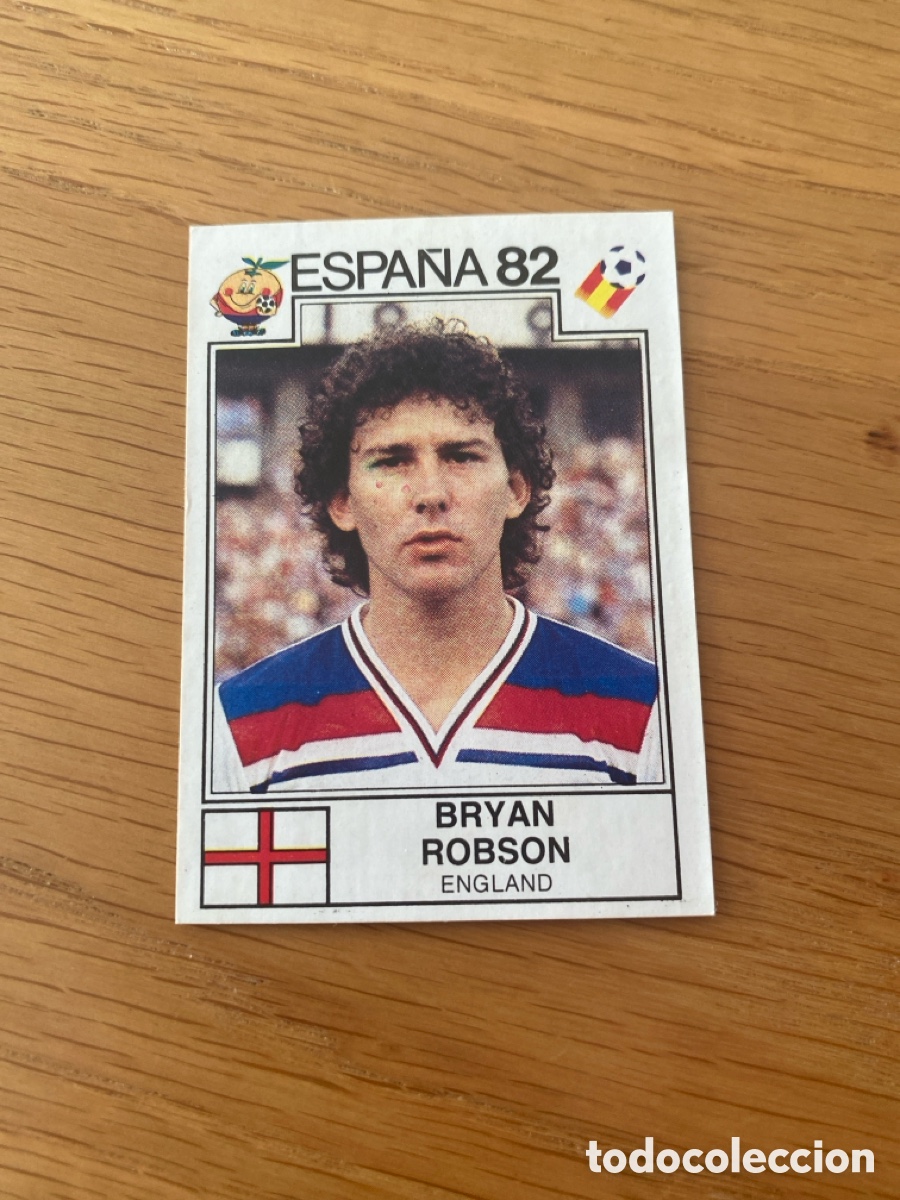 Football Stickers: Cromo panini mundial Espa&ntilde;a 82 n&uacute;mero 246 Robson - Sticker album world cup Spain 1982