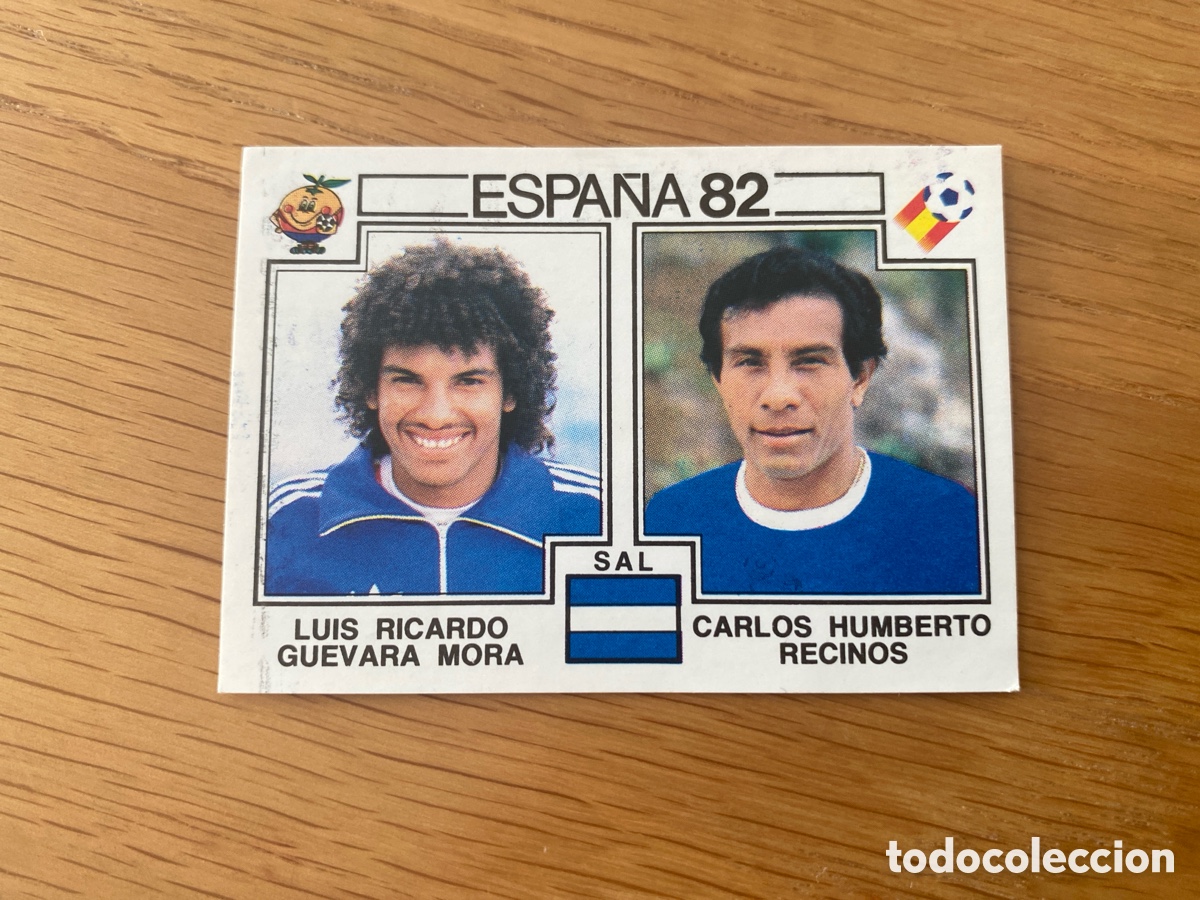 Cromos de F&uacute;tbol: Cromo panini mundial Espa&ntilde;a 82 n&uacute;mero 220 Guevara/Recinos - Sticker album world cup Spain 1982