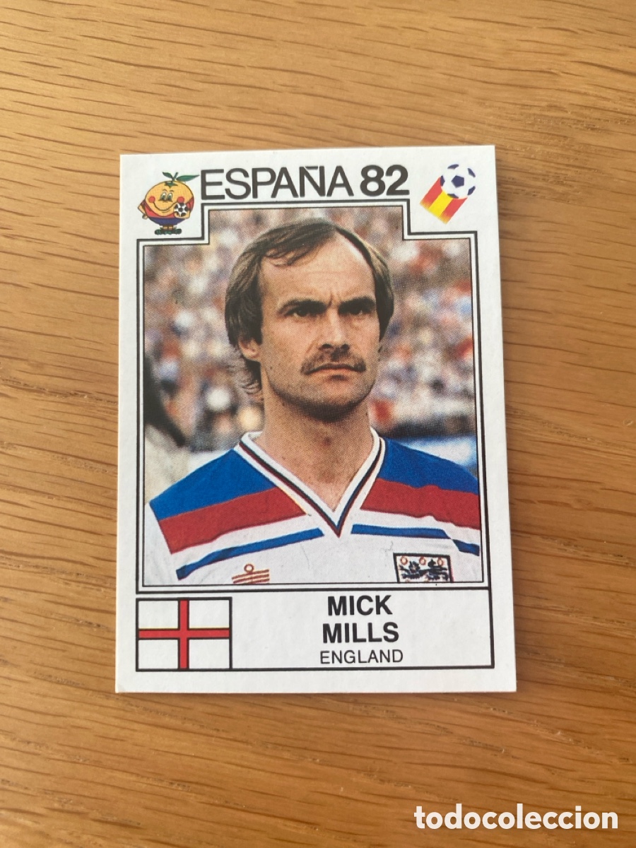 Football Stickers: Cromo panini mundial Espa&ntilde;a 82 n&uacute;mero 245 Mills - Sticker album world cup Spain 1982