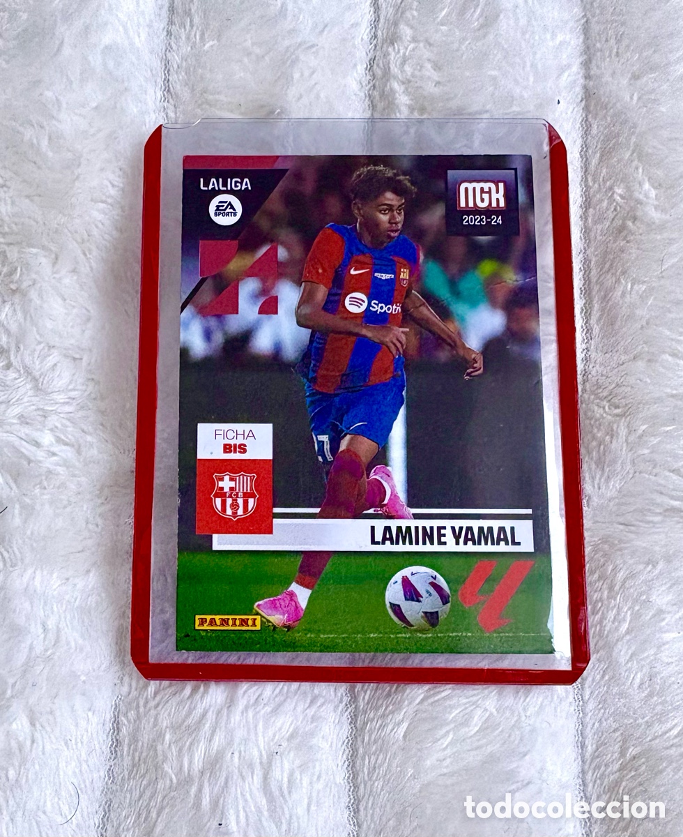 Fu&szlig;ball-Sticker: CARD ROOKIE LAMINE YAMAL 108 BIS 108BIS BARCELONA PANINI LIGA MEGACRACKS 2023 2024 23 24 . Ver fotos
